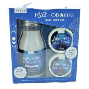 Milk and Cookies Bubble Bath 3 Piece Gift Set New Hallu Escape by Peyton